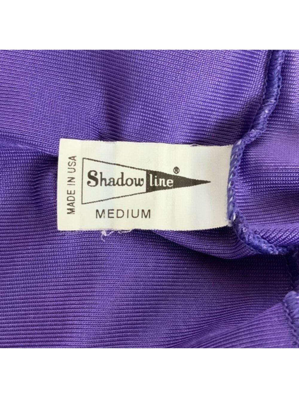 Shadowline Nightgown Chemise Womens Size Medium Purple V-Neck Cap Sleeve Gown - Picture 4 of 7